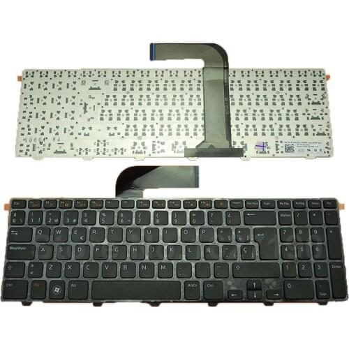 SP/Spanish Keyboard for DELL NEW Inspiron 15R N5110 BLACK FRAME BLACK PN:NSK-DY0SW 0P4R7V 9Z.N5YSW.00S New Laptop Keyboards