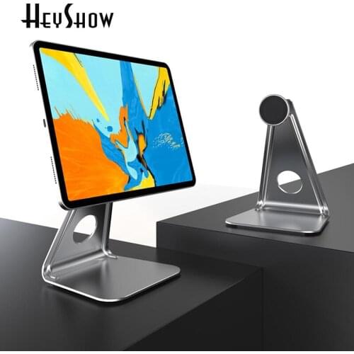 Universal L-Shaped Magnetic Desktop Phone Tablet Stand 360 Rotation For iPad Pro Mini Samsung Xiaomi Huawei Tablet iPhone Holder