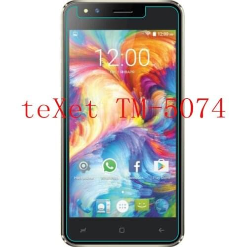 Smartphone Tempered Glass for teXet TM-5074 9H Explosion-proof Protective Film Screen Protector cover phone