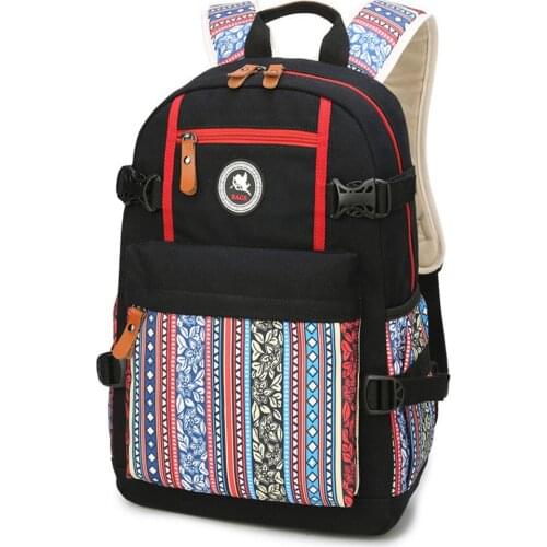 Women Floral Printing Backpack Canvas Backpacks for Teenage Girls School Bag Backpack Big Travel mochila escolar