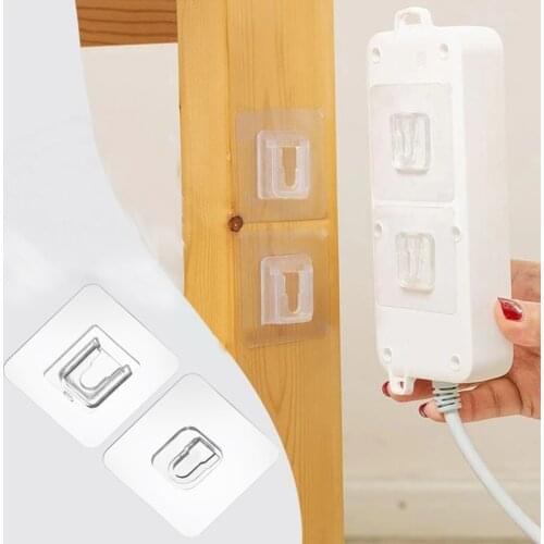 1-10/Pairs Double-Sided Adhesive Wall Hooks Hanger Strong Transparent Suction Cup Holder For Kitchen dubbelzijdig klevende haken