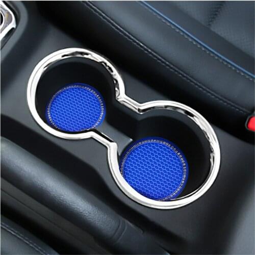 1pieces) Car Universal Diamond Honeycomb Water Coaster Creative Cute Storage Mat Car Anti-slip Mat Interior Free Shipping