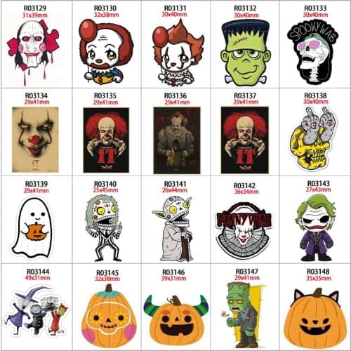 30pcs/lot Flatback Planar Resin Accessories Halloween DIY Decoration Crafts Accessories R0312 R0313 R0314