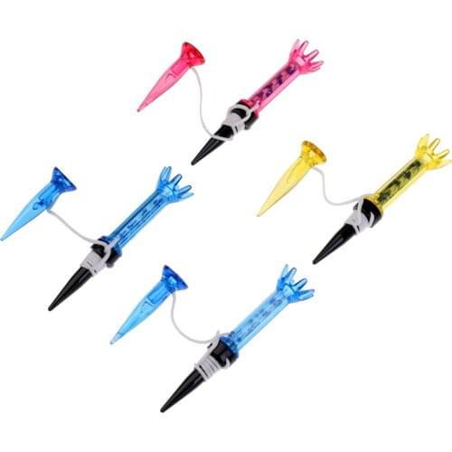 4 Pieces Magnet Tee 80mm Flexible Golf Tees With Anchor Random
