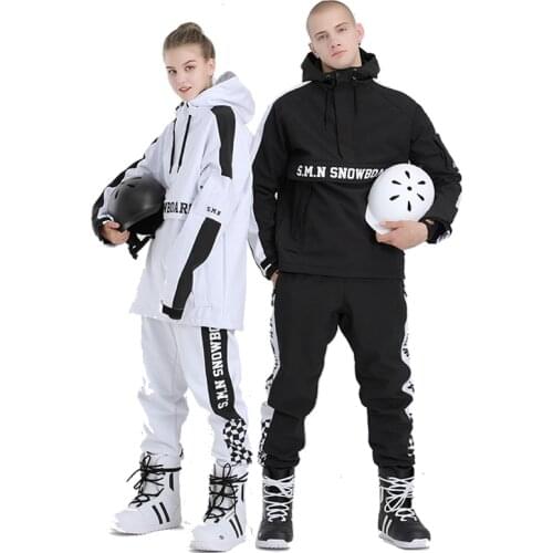 -50 Jumpsuit Mens and Womens Snow Suit Wear Outdoor Sports Ski Costumes 15K Waterproof Snowboard Clothing Jacket Winter Coats