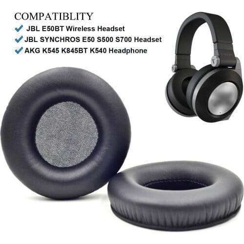 Defean Protein Leatherette and Memory foam Ear pads for JBL E50BT JBL SYNCHROS S500 S700 Akg k845 K545 Headphones