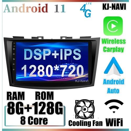 Octa-Core DSP CAndroid 11.0 For Suzuki Swift 4 2011 2012 2013 2014 2015 2016 2017 Car Player Radio Multimedia Navigation GPS BT