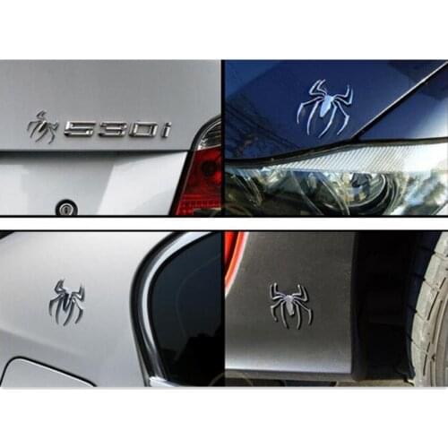 Car Stickers Metal Spider for suzuki sx4 nissan x-trail t31 ford focus honda civic 2006-2011 polo volkswagen bmw e60 peugeot 308
