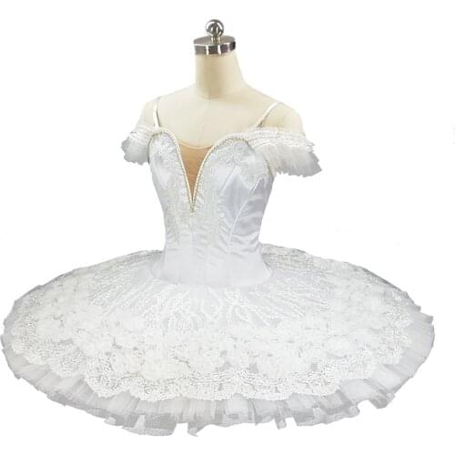 Platter tutu white swan lake professional tutu Flower Fairy women pancake ballet tutu performance sleeping Beauty ballerina tutu