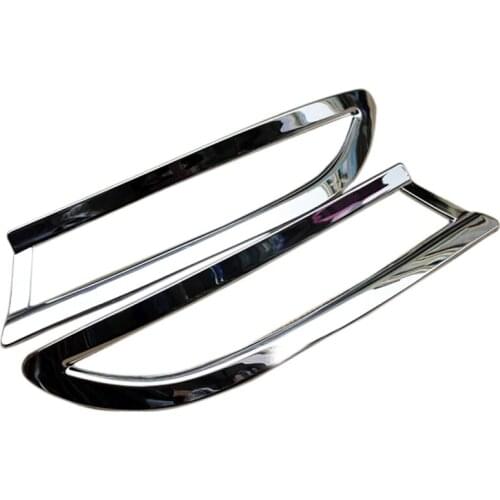 For BMW X5 E70 2011 2012 2013 ABS Chromed Rear Tail Fog Light Lamp Cover Trim 2pcs Car Styling Accessories