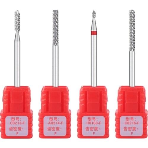 27RC Tungsten Carbide Nail Drill Bits Rotary Milling Cutter Acrylic Nail File for Electric Manicure Pedicure Cuticle Nail Gel