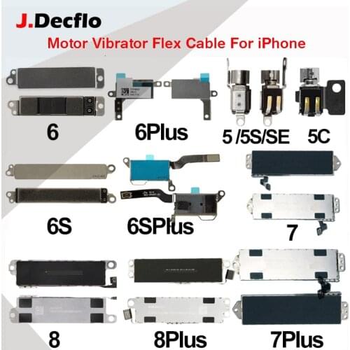 JDecflo Original For iPhone 6S 6SP 7 8 Plus 11 12 Motor Vibrator Flex Cable For iPhone X Xs Max XR Motor Flex Cable Repair Parts