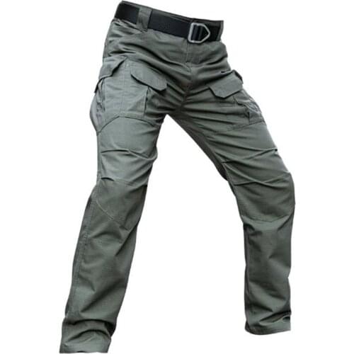 IX8 Waterproof Jogger Pants Men Tactical Training Overalls Worker Rip-stop Cargo Pants Male Multi-pocket Solid Sweatpants