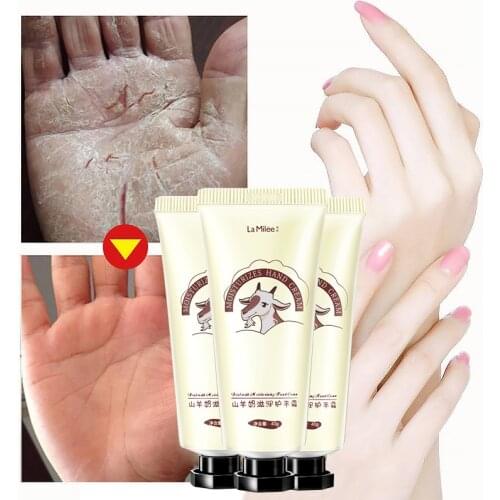 LAMILEE GoatMilk Hand Cream Anti-Dryness Moisturizing Anti-chapping whitening Hand care 40g Hydrating for Winter Repair