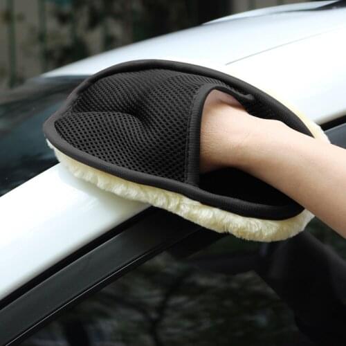 Car Styling Wool Soft Car Washing Gloves for Mercedes W204 W210 AMG Benz Bmw E36 E90 E60 Fiat 500 Volvo S80