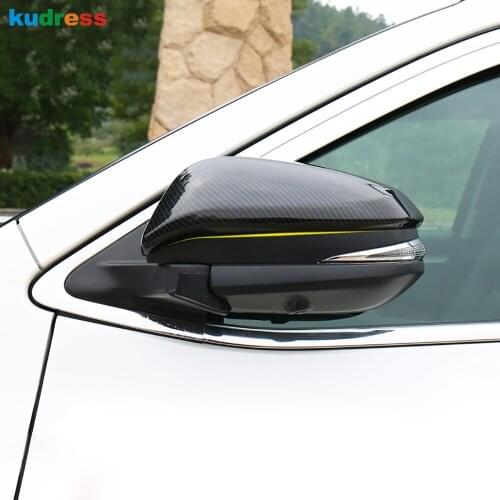 For Toyota Highlander 2015-2017 2018 2019 Door Side Rear View Rearview Mirror Wing Caps Chrome Trim Cover Car Styling