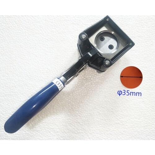 NEW Hand Held Manual Round 25mm 1" (Actual Cutting Size 35MM) Paper Graphic Punch Die Cutter for Pro Button Maker