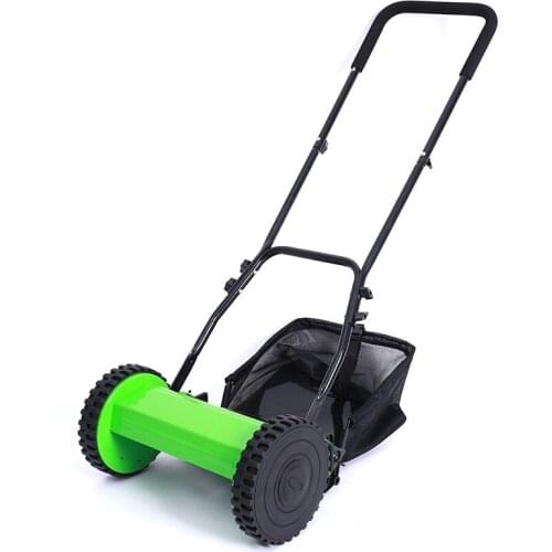 Factory Direct Supply And Export 1216 Inch Small Household Anpowered Hand-Push Hob Four-Wheel American Lawn Mower