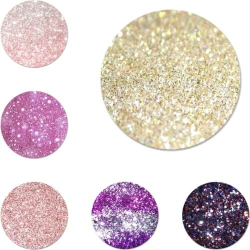 Pink And Silver Glitter Sparkle Badge Brooch Pin Accessories For Clothes Backpack Decoration gift