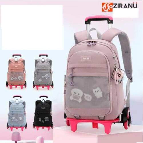 School Wheeled backpack kids School backpack with wheels School Trolley bags for teenagers Children School Rolling backpack bags