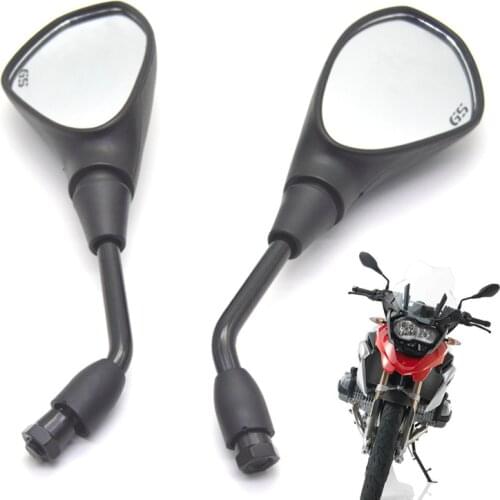 Universal 10mm Motorcycle Rearview Mirror Left&Right Rear View Mirrors Housing Side Mirror FOR BMW F800GS F700GS S1000R RnineT