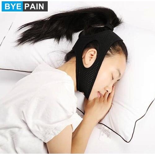 1Pcs BYEPAIN Anti Snoring Chin Strap Device Snore Stopper Supports Jaw,Effectively Stop Snoring Natural Comfortable Adjustable