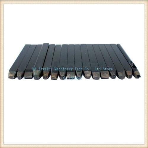 Silver jewelry 16 species of decorative pattern carved flowers chisel chisel Gold craftsman based tool 16 / set