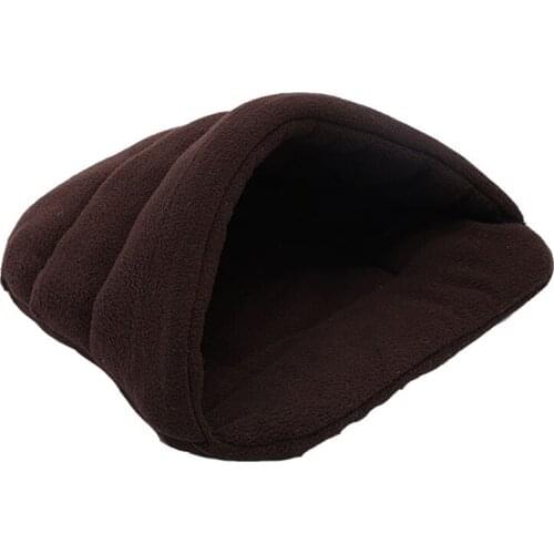 2018 Hot Sale Soft Polar Fleece Pet Mat Winter Warm Nest Cat Small Dog Puppy Kennel Bed Sofa Sleeping Bag House Puppy Cave Bed