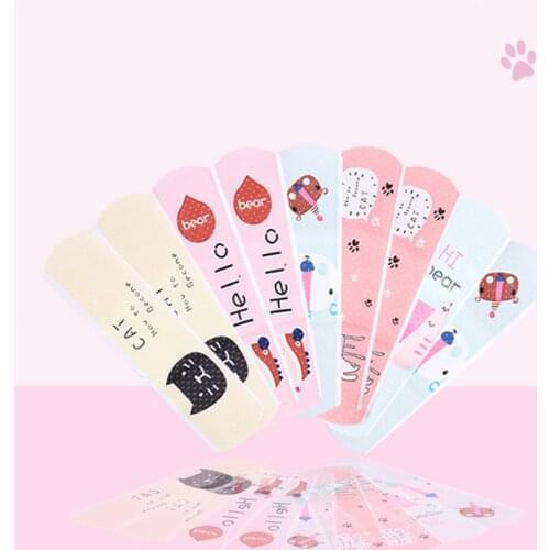 5PCs Variety Patterns Bandages Cute Cartoon Band Aid For Kids Children School Office Student Soft Use