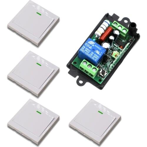 AC110 220V Wireless Remote Control Switch Receiver Wall Panel Remote Transmitter Hall Bedroom Ceiling Lights Wall Lamps Wireless