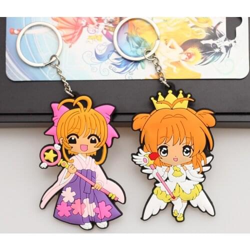 Cardcaptor Anime Key Chain PVC Figure Keyring Toys Keychain Keyholder Birthday Gifts Unisex NEW