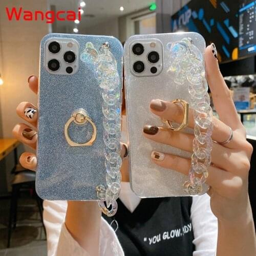 Crystal bracelet case girls For Xiaomi Mi Note 10 Pro Lite 10 CC9 Pro CC9E A3 A2 Lite Max 3 2 case crystal bear pendant cover