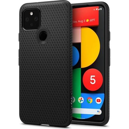 Spigen for Google Pixel 5 Case Liquid Air grip-friendly Case Matte Black Cover Shell