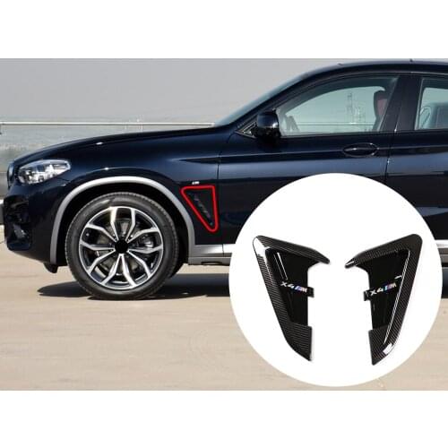 For 2018-2022 BMW X3 X4 G01 G02 ABS car shark gill side mudguard vent decoration sticker car exterior decoration
