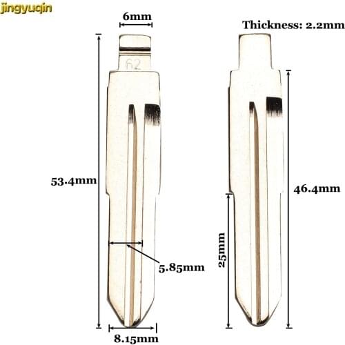 Jingyuqin 10X KD MIT11R No.07 15 16 23 62 Flip Remote Car Key Blade For Mitsubishi ASX Grandis Lancer-EX Outlander Original