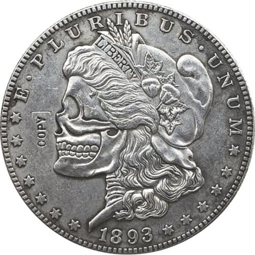 1893/1922 Hobo Nickel two face USA Morgan Dollar and Peace Dollar COIN COPY