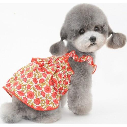 Pet Summer Clothes for Dog Cat Dress Puppy Skirt Chihuahua Yorkshire Pomeranian Shih Tzu maltese Poodle Bichon Clothing Costumes