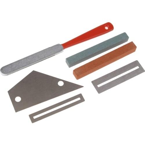 Guitar Tool Set Kit Fret Rocker+Fret File+Grinding Stone+Fretboard Guard