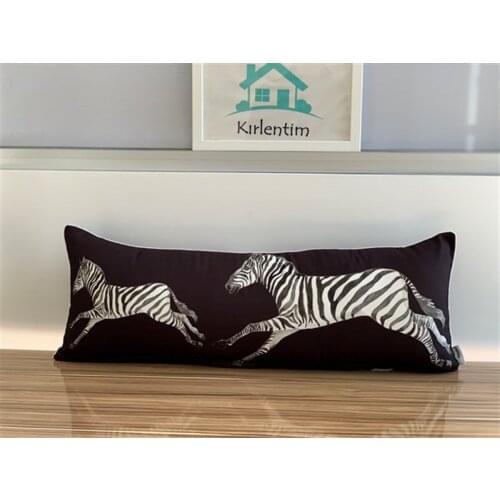 1 pc Large Cotton Zebra 4 colors Cushion Cover Pillowcase Double Sided Solid Color Decor Sofa Pillows Room Decorative Wholesale