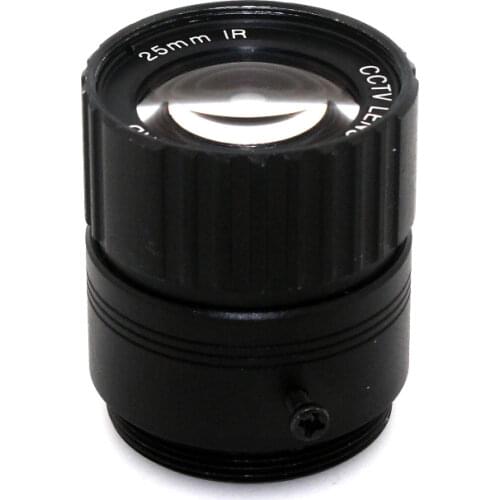 MP HD 25mm Lens CCTV View 70m 11 Degrees F1.2 IR Fixed Iris CS Mount for 1/3" & 1/4" CCD Camera