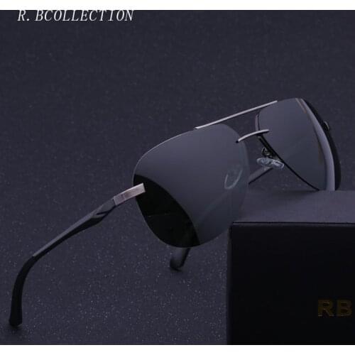R.BCOLLECTION Brand Design Polarized Mirror Unisex Men Women Sunglasses Metal Frame Driving Eyewear Pilot Sun Glasses 143