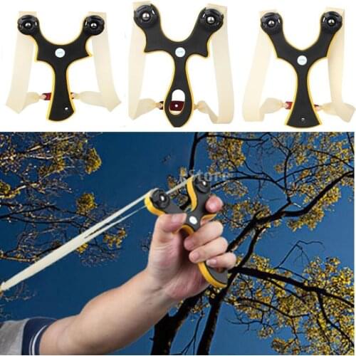 Outdoor Hunting Slingshot Sports Game Travel Dual-use Durable Material Slingshot Catapult Bow Hiking Camping Travel Kits Tools
