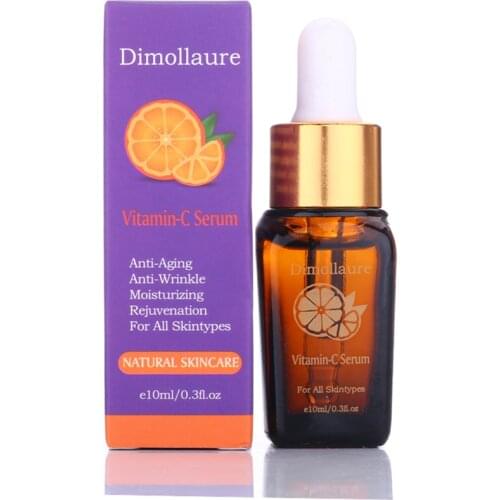 Dimollaure Vitamin C Serum Remove Acne Pimples Anti Aging Whitening Moisturzing Face Care Hyaluronic acid Essence
