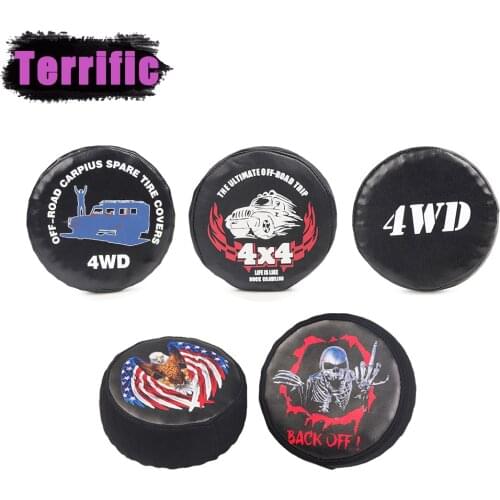 RC Car Decoration PU Leather Spare Tire Wheel Cover for 1/10 RC Crawler Axial SCX10 Wraith RC4WD D90 Traxxas TRX4 Tamiya CC01