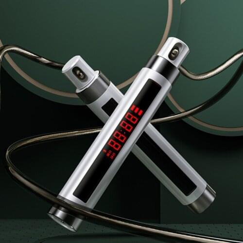 Intelligent jump rope with electronic counter efficient fat burning adults fitness equipment creative cordless weight loss tool