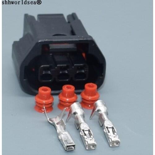 Worldgolden 3 pin 1.5mm car waterproof auto connector female 6189-7494 Plug Automobile Connector Connecting wire plastic sheath