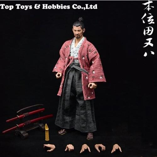 FULL 1/6 Scale Japanese Samurai The Position of Tian Ba Lonely Ronin / Miyamoto Musashi 12'' Male Action Figure Doll Toys Gift