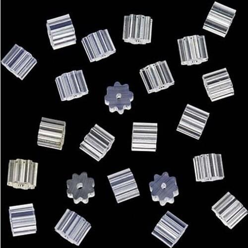Safety Earring Stopper Earnut Hook Earring 50Pcs Small Transparent Rubber Star anise Earring Backs Women Jewelry Accessories