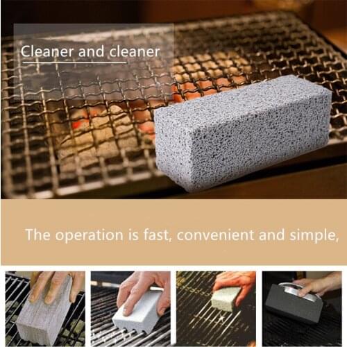 1PCS BBQ Grill Cleaning Brick Block Barbecue Racks Stains Grease Cleaner BBQ Tools Kitchen Gadgets Household Cleaning Products