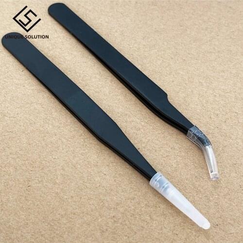 2pcs/lot Anti-static Precision Tweezers Set Pinzas Pincet Stainless Steel ESD Tweezer Electronics Repair Tools